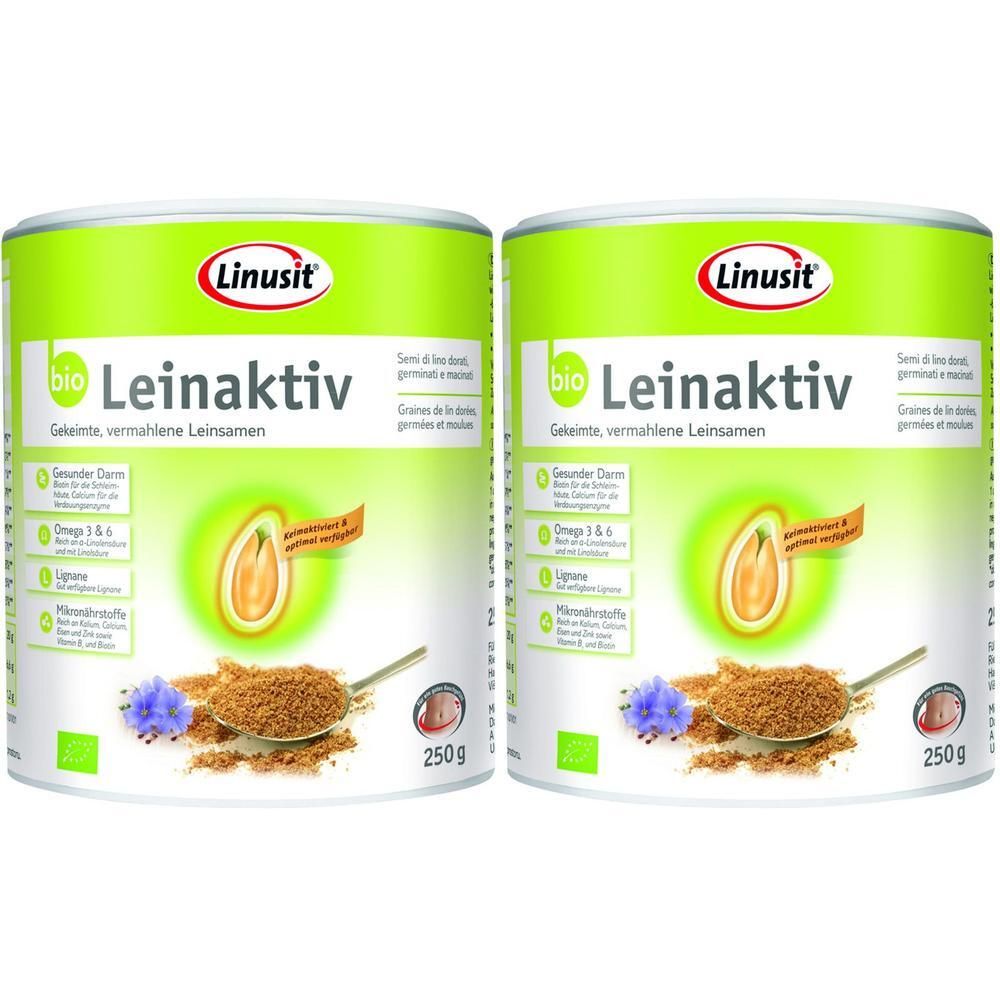 Linusit Leinaktiv Bio 2x 2x250 g Pulver