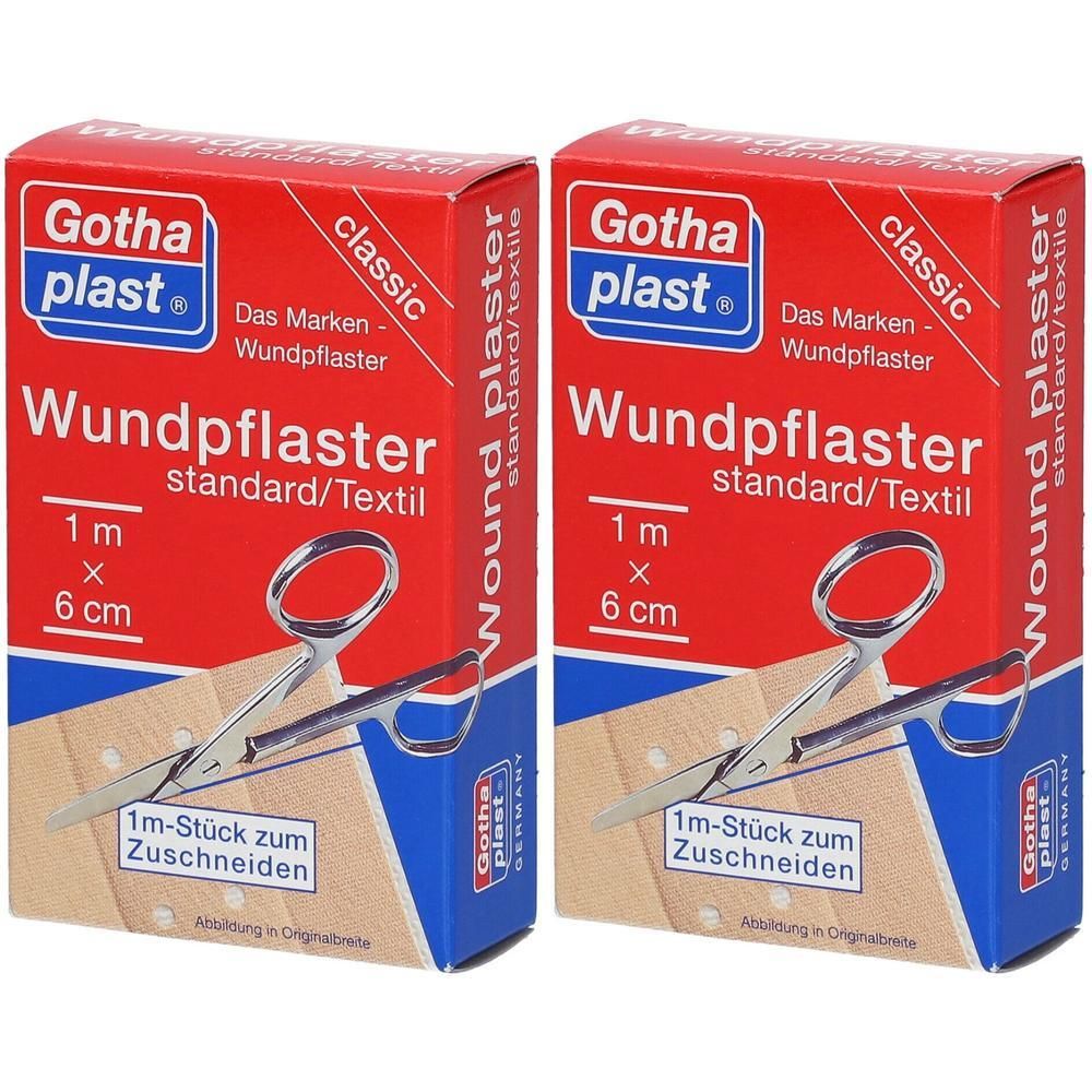Gothaplast Wundpfl.stand.6 cmx1 m 2x 2x1 St Pflaster
