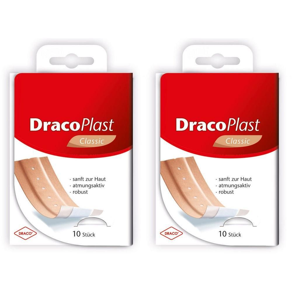 Dracoplast Classic Pflaster 4 cmx1 m 2x 2x10 St