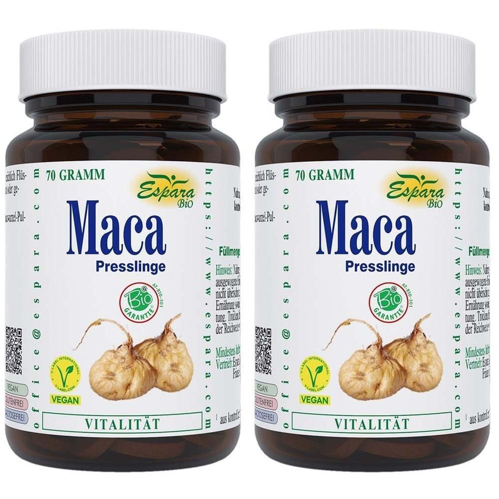 Maca BIO 500 mg Presslinge 2x 2x70 g