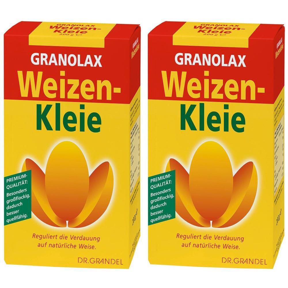 Weizenkleie Granolax Grandel Pulver 2x 2x200 g