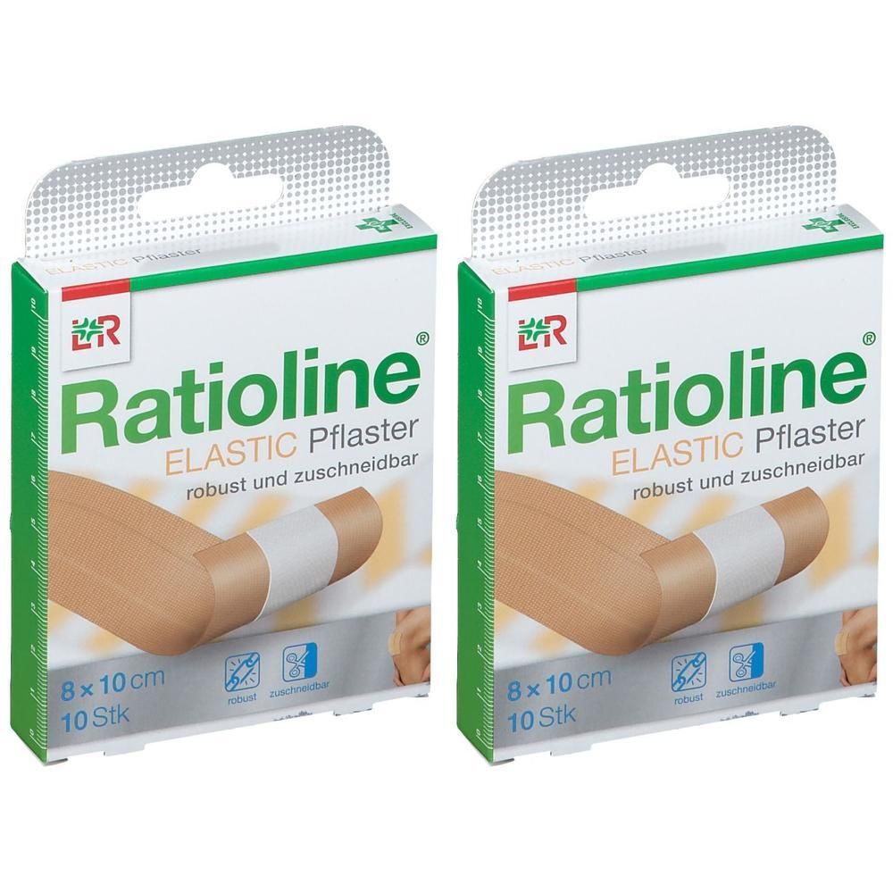 Ratioline elastic Wundschnellverband 8 cmx1 m 2x 2x1 St Verband