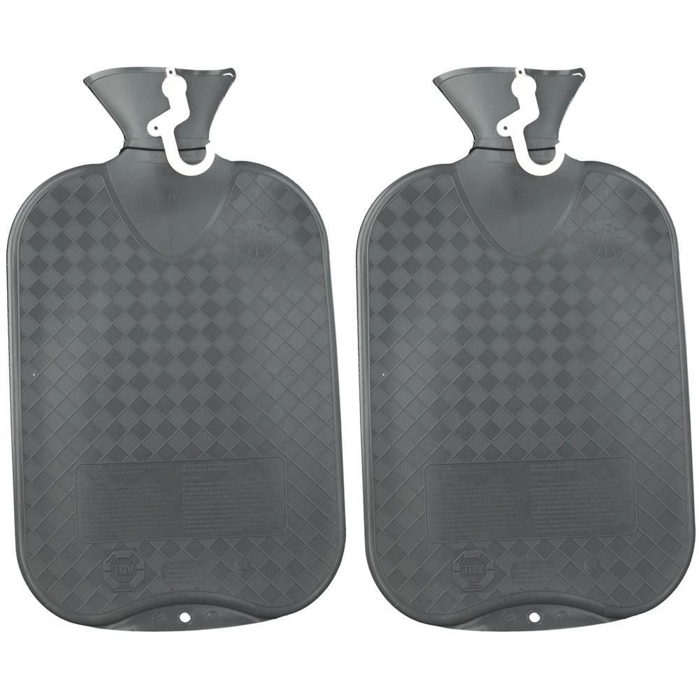 Fashy Wärmflasche glatt anthrazit 6420 21 2x 2x1 St