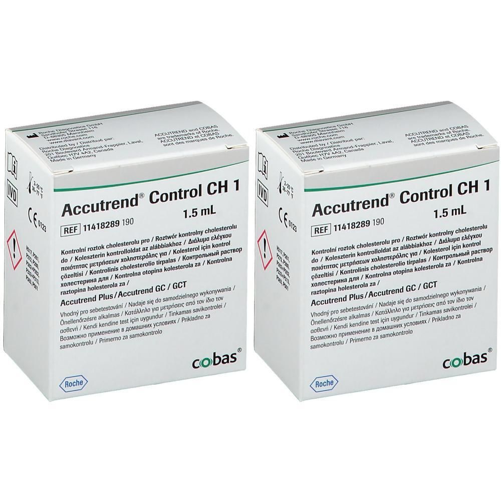 Accutrend Control CH 1 Lösung 2x 2x1x1,5 ml