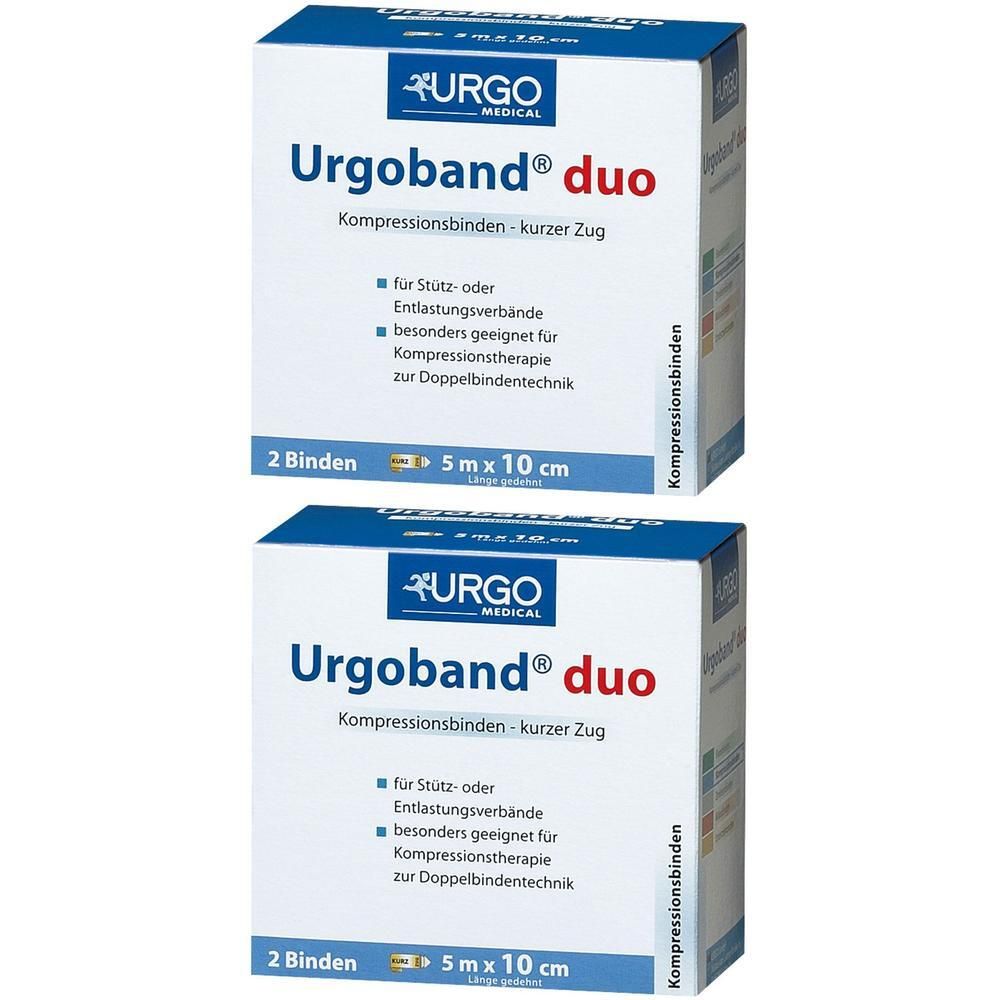 Urgoband Duo Kurzzugbinde 10 cmx5 m 2x 2x2 St Binden