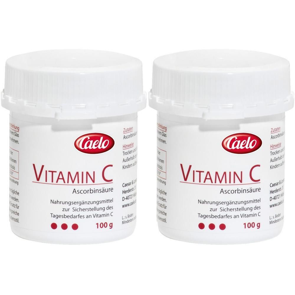 Vitamin C Ascorbinsäure Caelo HV-Packung 2x 2x100 g Pulver