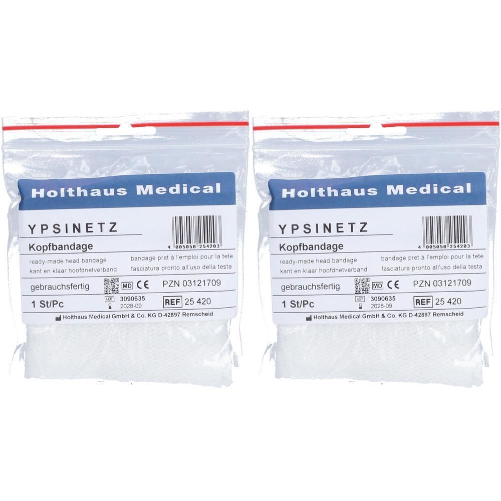Ypsinetz Kopfbandage 2x 2x1 St Verband