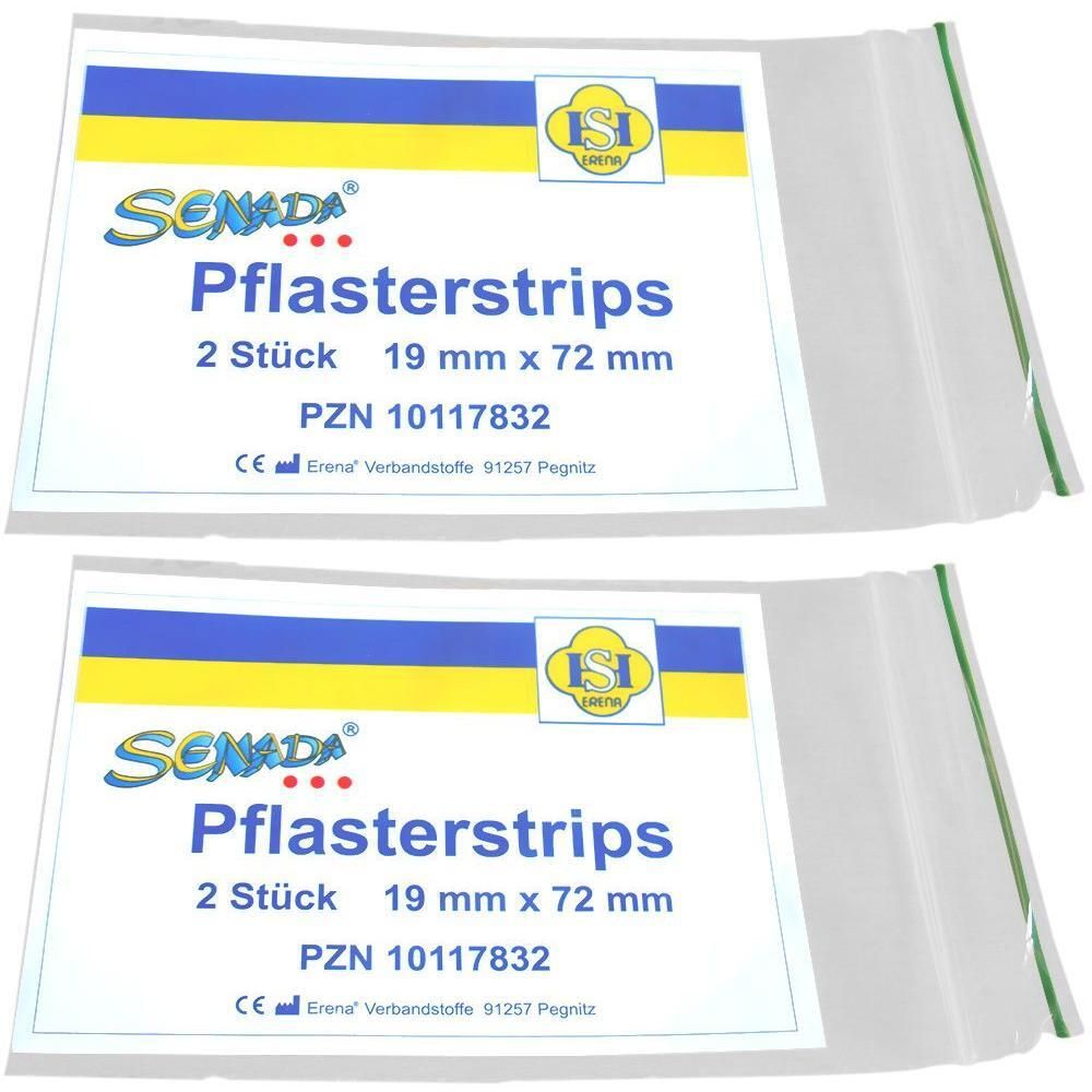 Senada Pflasterstrips 19x72 mm 2x 2x2 St Pflaster
