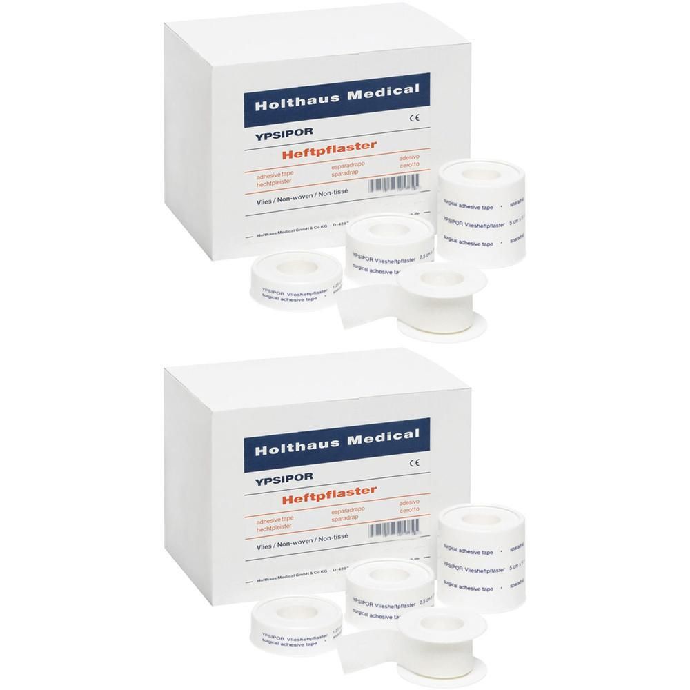 Heftpflaster Ypsipor Vlies 1,25 cmx5 m 2x 2x1 St Pflaster