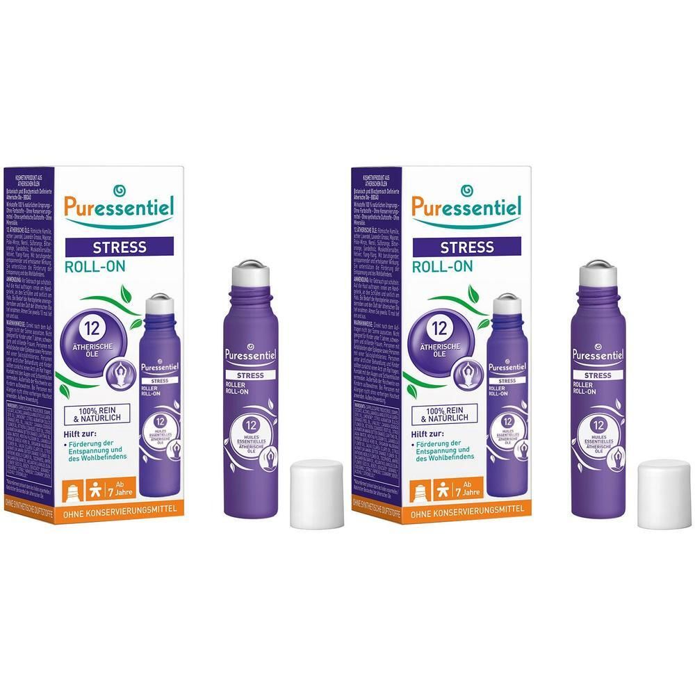 Puressentiel Stress Roll-on 2x 2x5 ml Ätherisches Öl