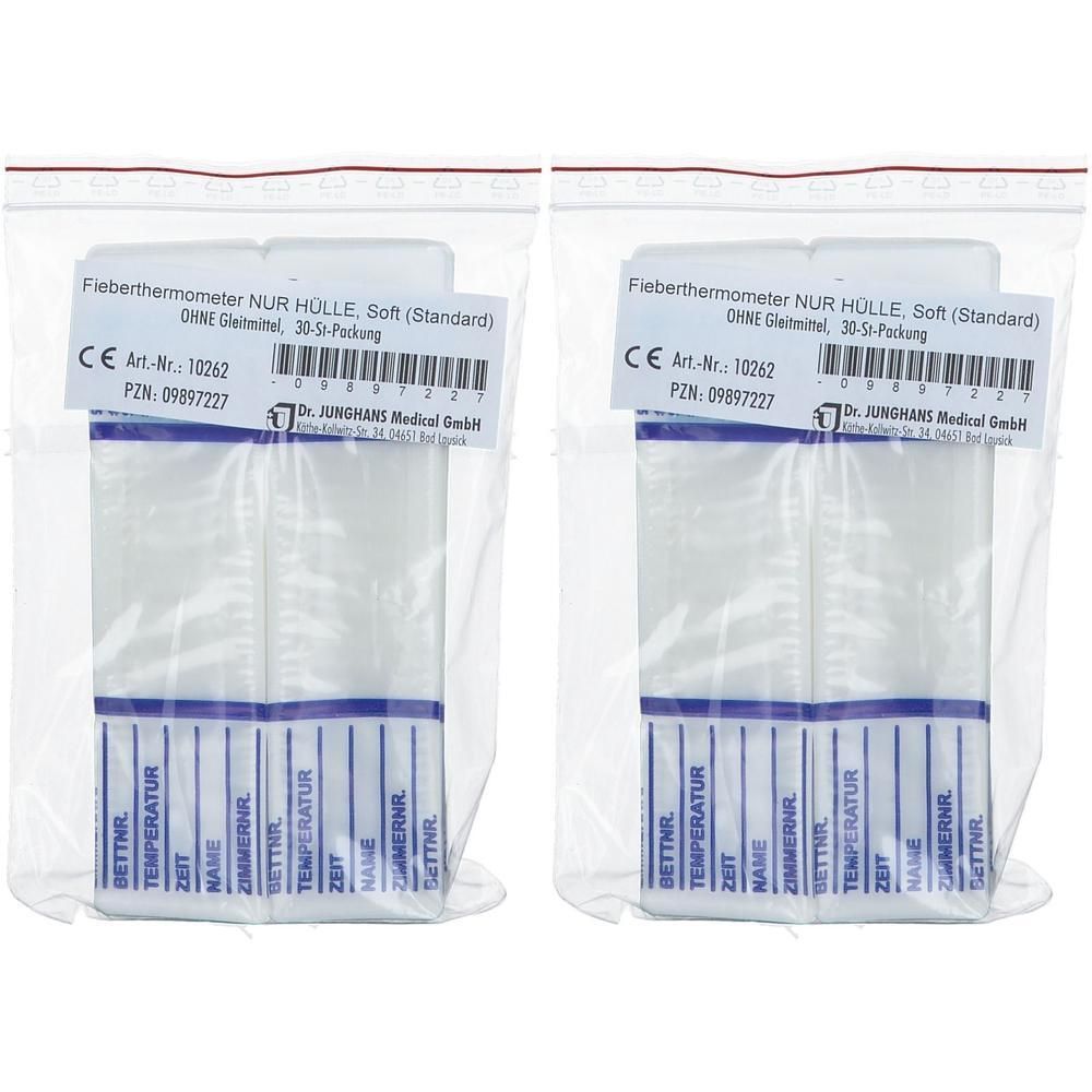 Thermometer Hüllen soft ohne Gleitmittel standard 2x 2x30 St