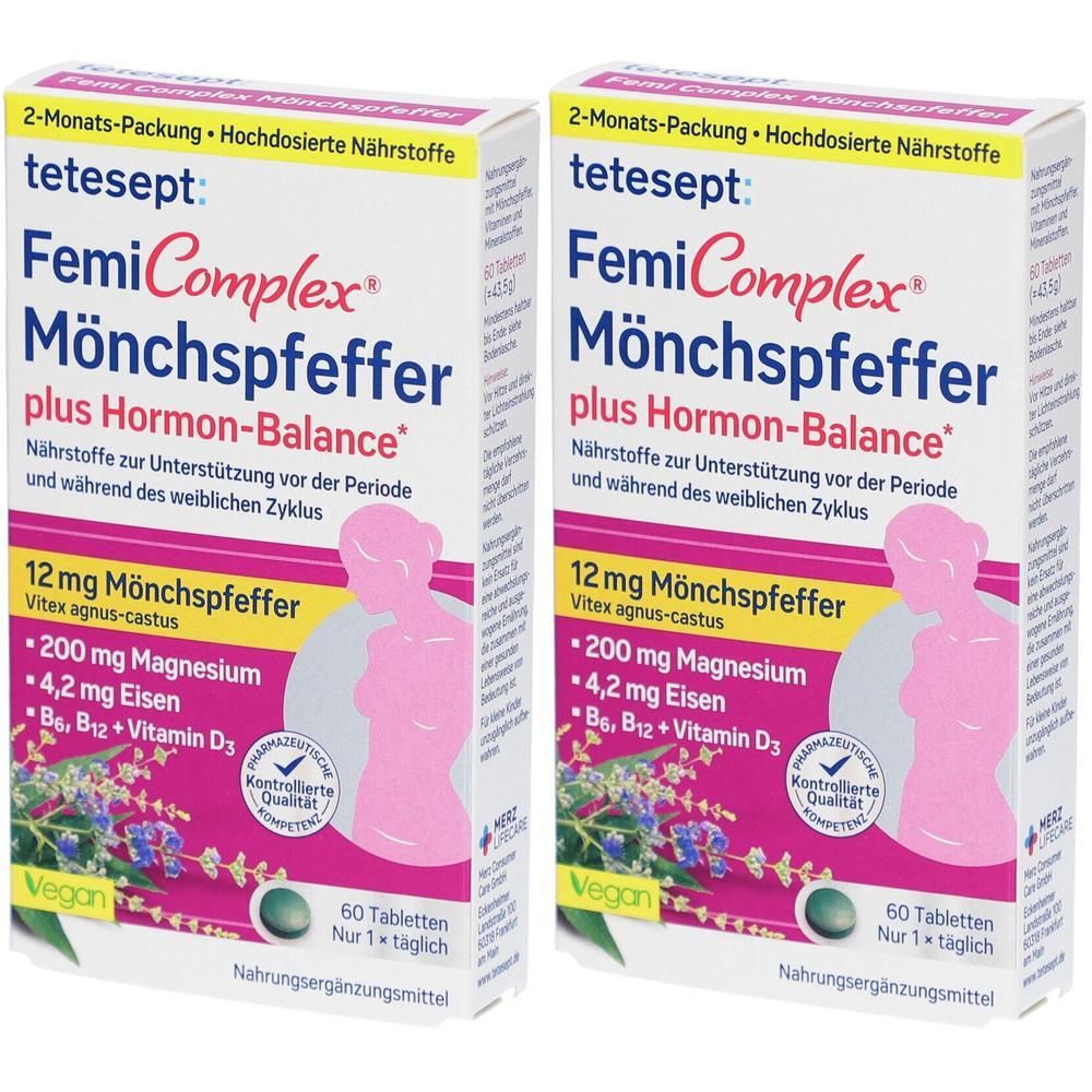 Tetesept Femi Complex Mönchspfeffer Filmtabletten 2x 2x60 St