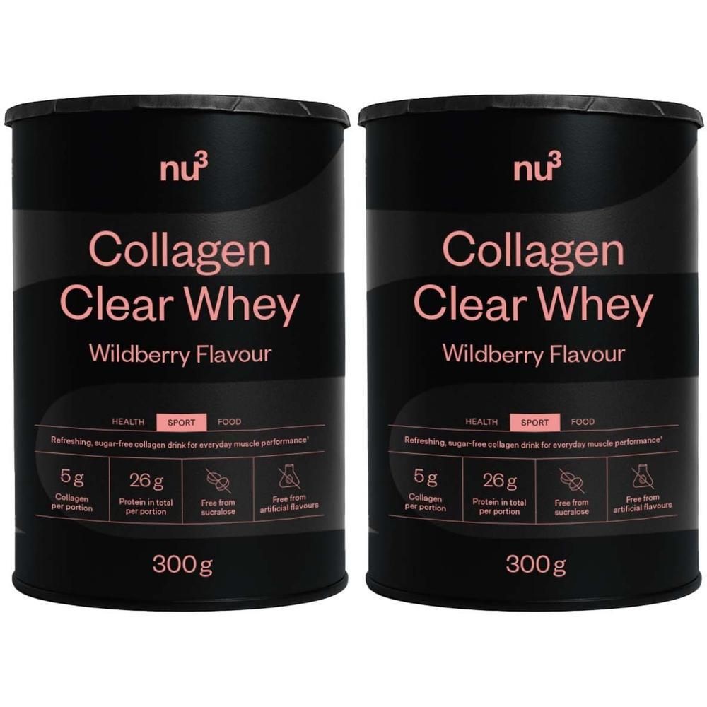 nu3 Collagen Clear Whey 2x 2x300 g Pulver