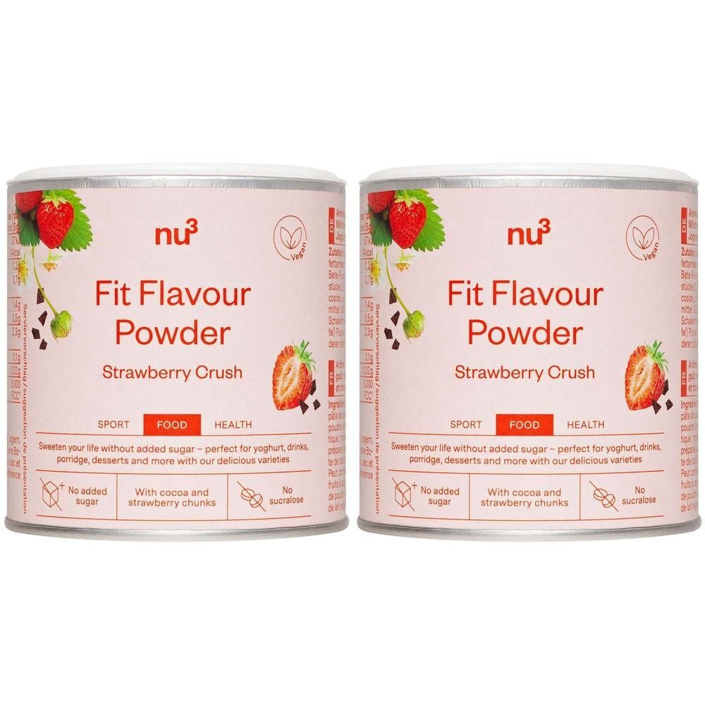 nu3 Flavour Powder Erdbeere-Joghurt 2x 2x150 g Pulver