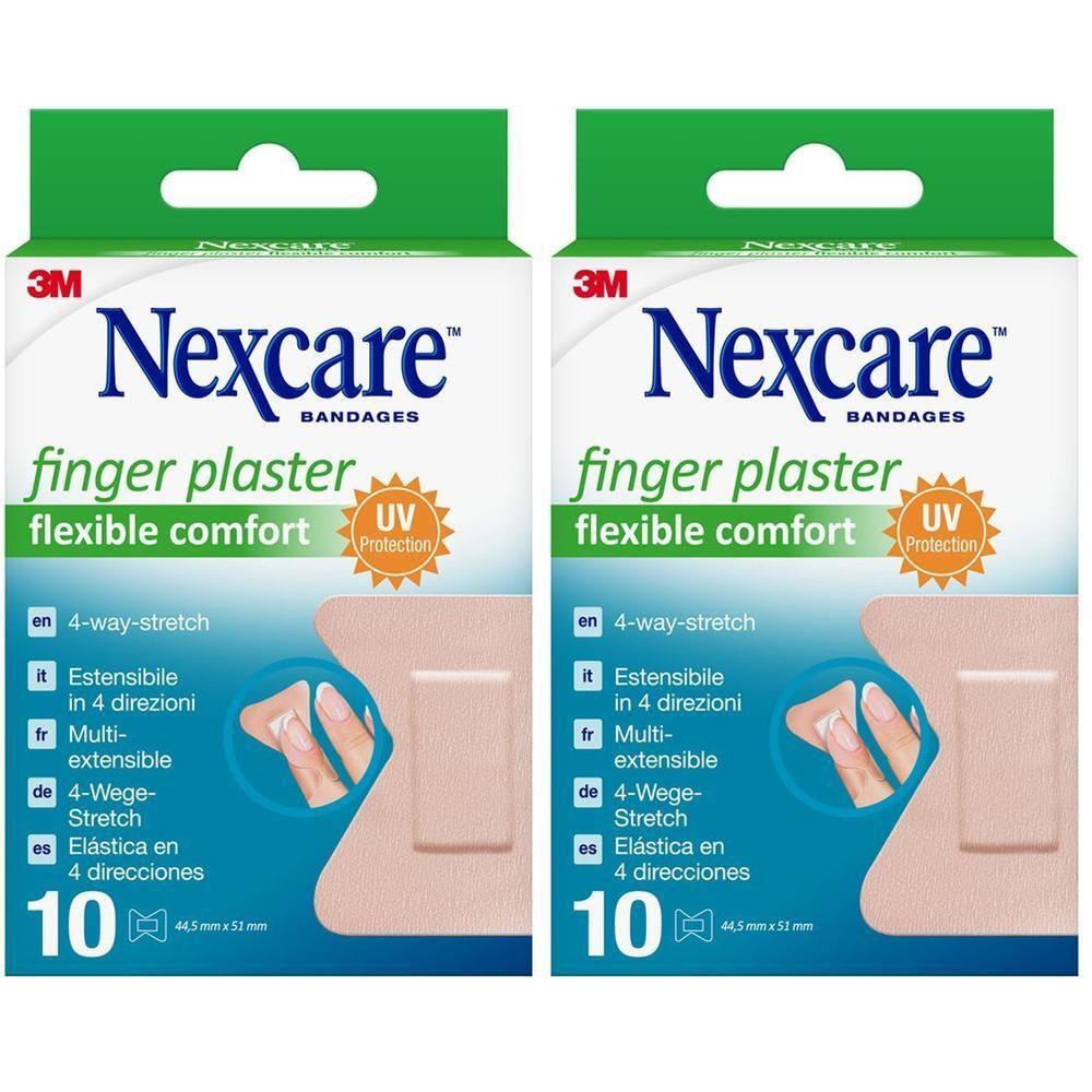 Nexcare Fingerpflaster comfort flexible 44,5x51 mm 2x 2x10 St Pflaster