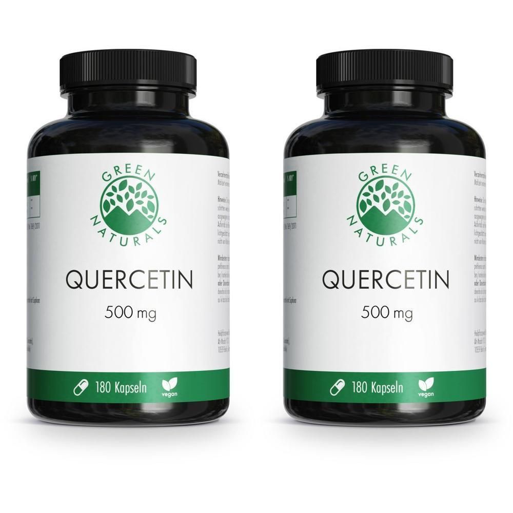 Green Naturals Quercetin 500 mg hochdosiert Kaps. 2x 2x180 St Kapseln