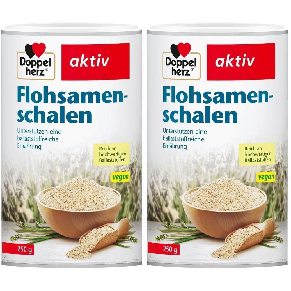 Doppelherz Flohsamenschalen Pulver 2x 2x250 g