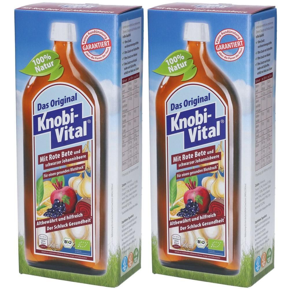 Knobivital RO Be&Sch Johan Bio 2x 2x960 ml Flaschen