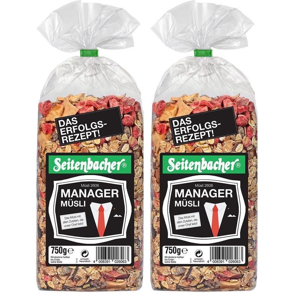 Seitenbacher Manager Müsli 2x 2x750 g