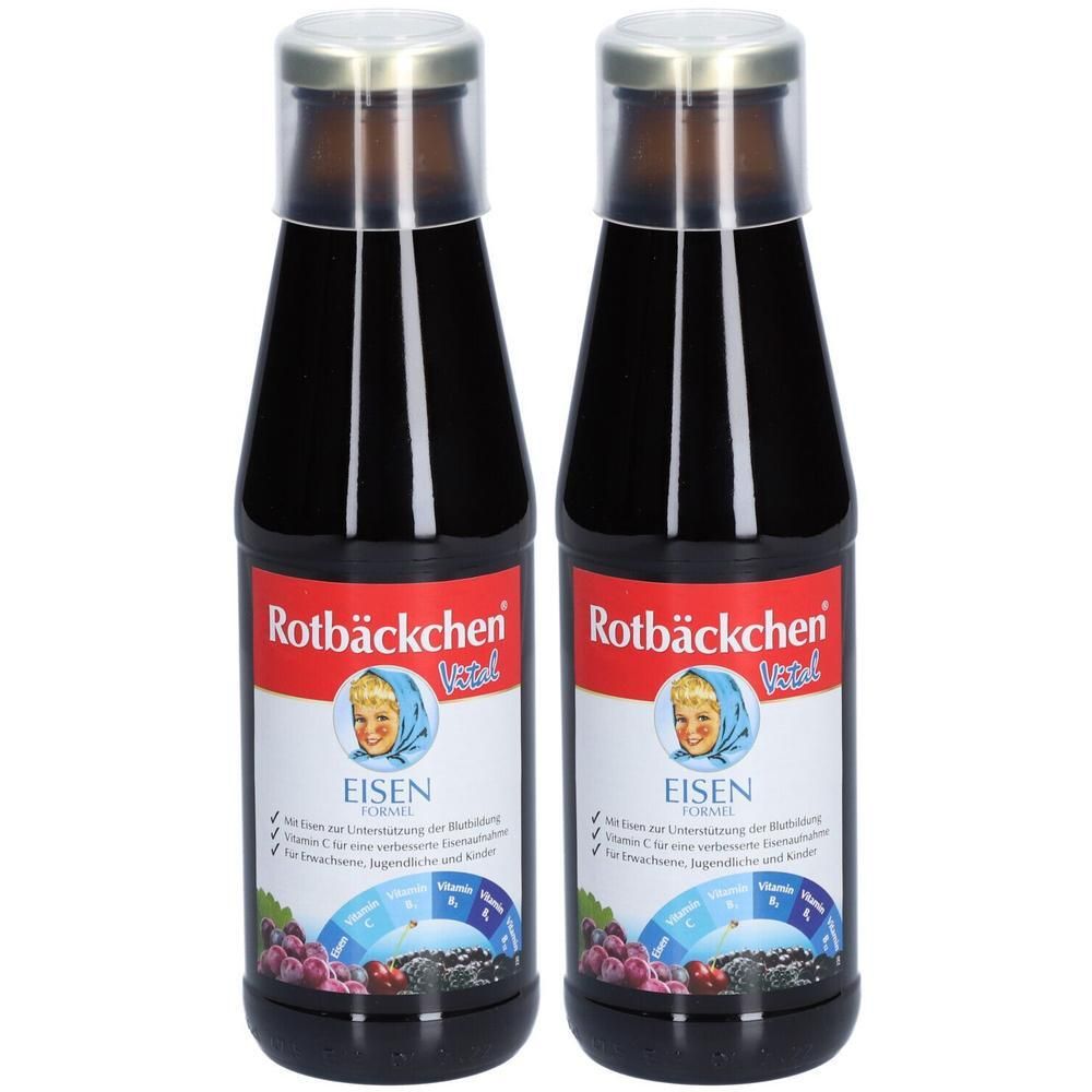 Rabenhorst Rotbäckchen Vital Eisen Formel Saft 2x 2x450 ml