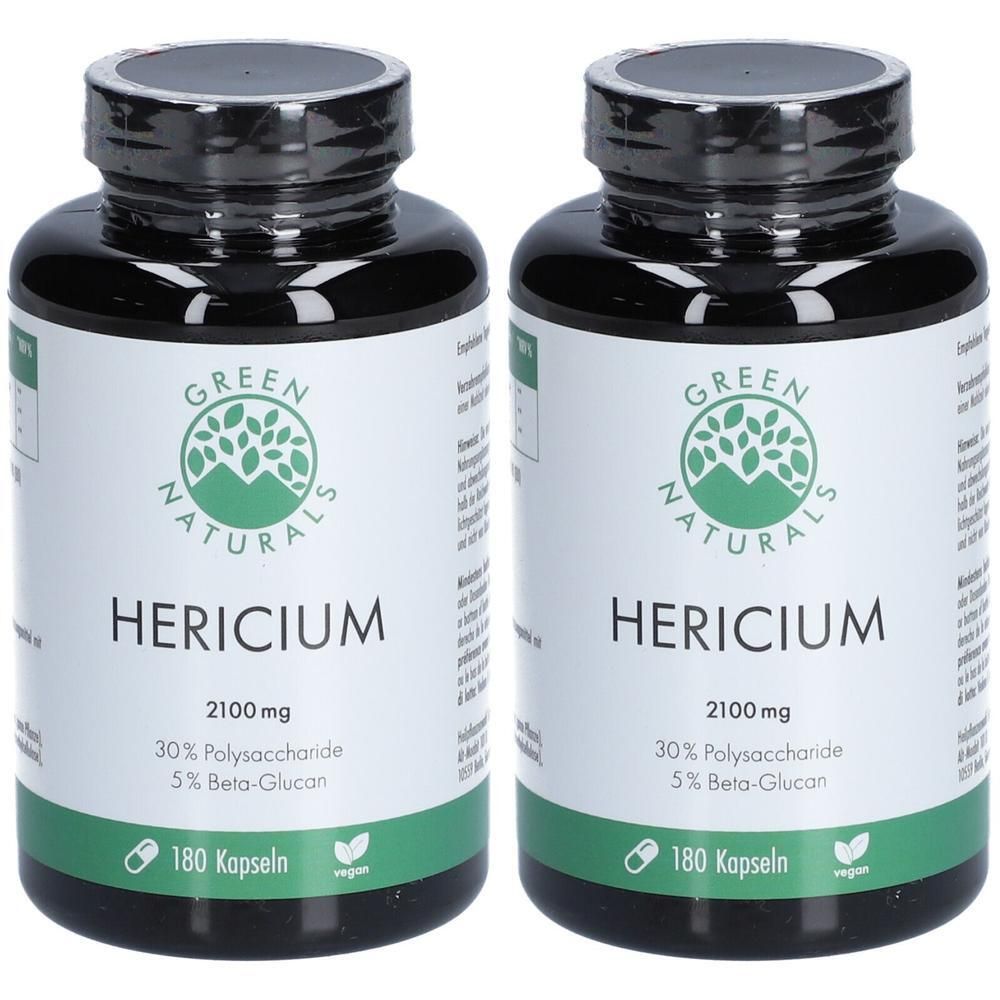 Green Naturals Lions Mane Hericium 2100mg veg.Kps. 2x 2x180 St Kapseln