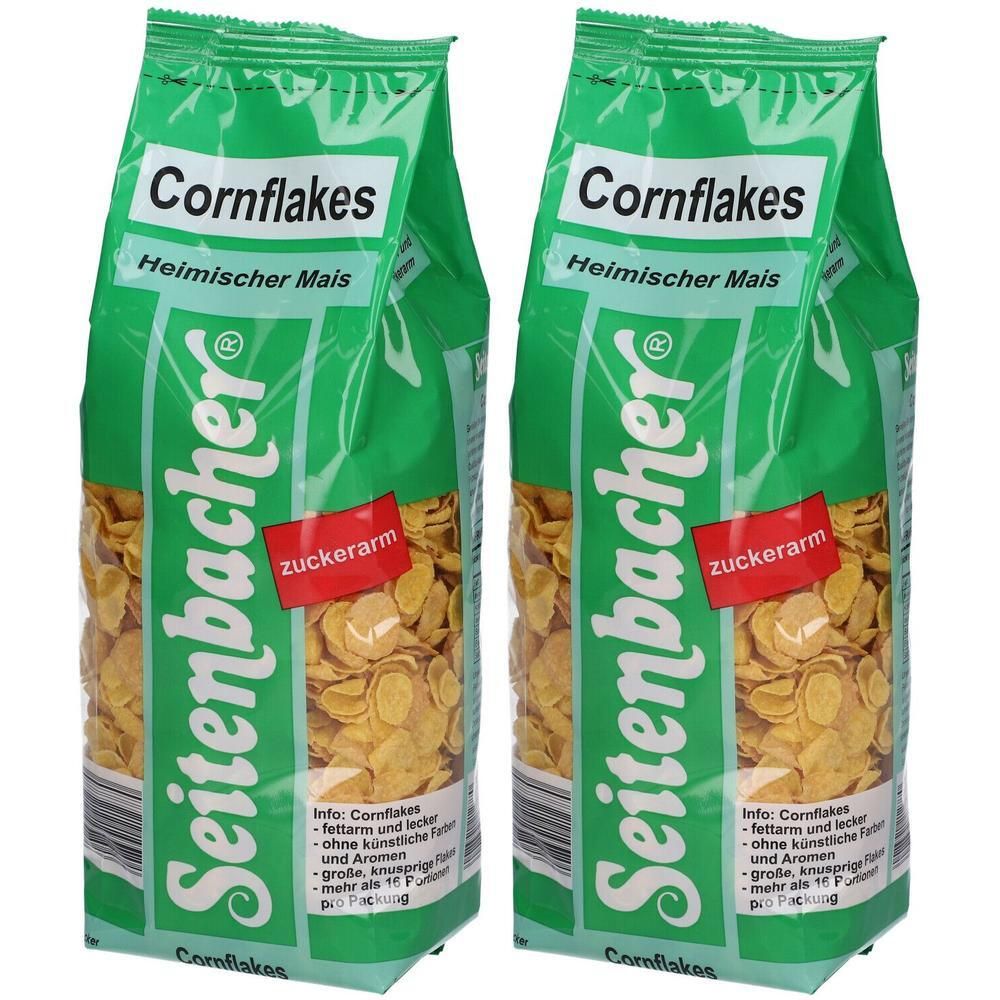 Seitenbacher Cornflakes, zuckerarm 2x 2x500 g
