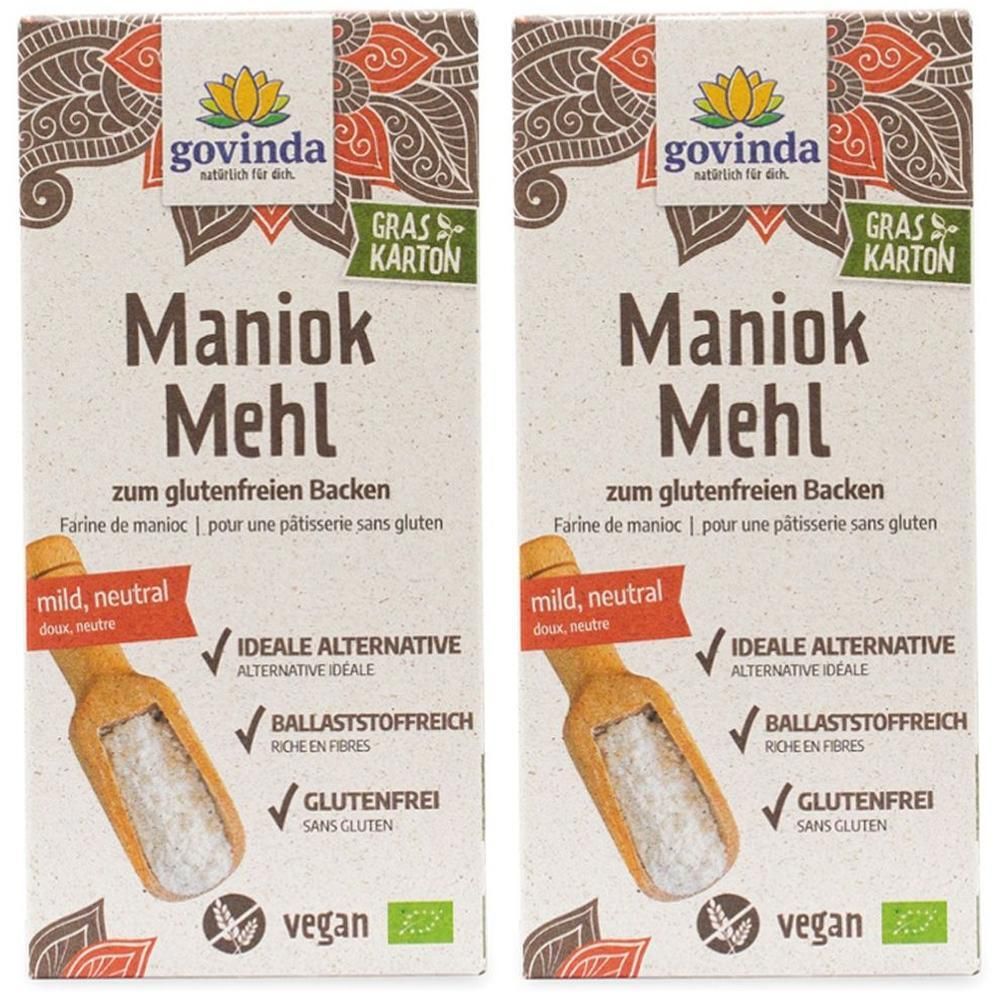 Govinda Maniokmehl Bio 2x 2x450 g