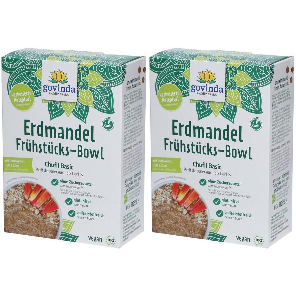 Govinda Erdmandel-Frühstücks-Bowl -Chufli Basic Bio 2x 2x500 g