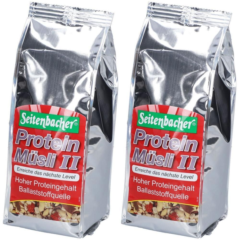 Seitenbacher Sb.-Protein Müsli II, Erdbeerstücke 2x 2x454 g