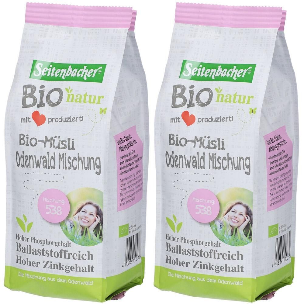 Seitenbacher Bio Odenwald-Mischung 2x 2x500 g