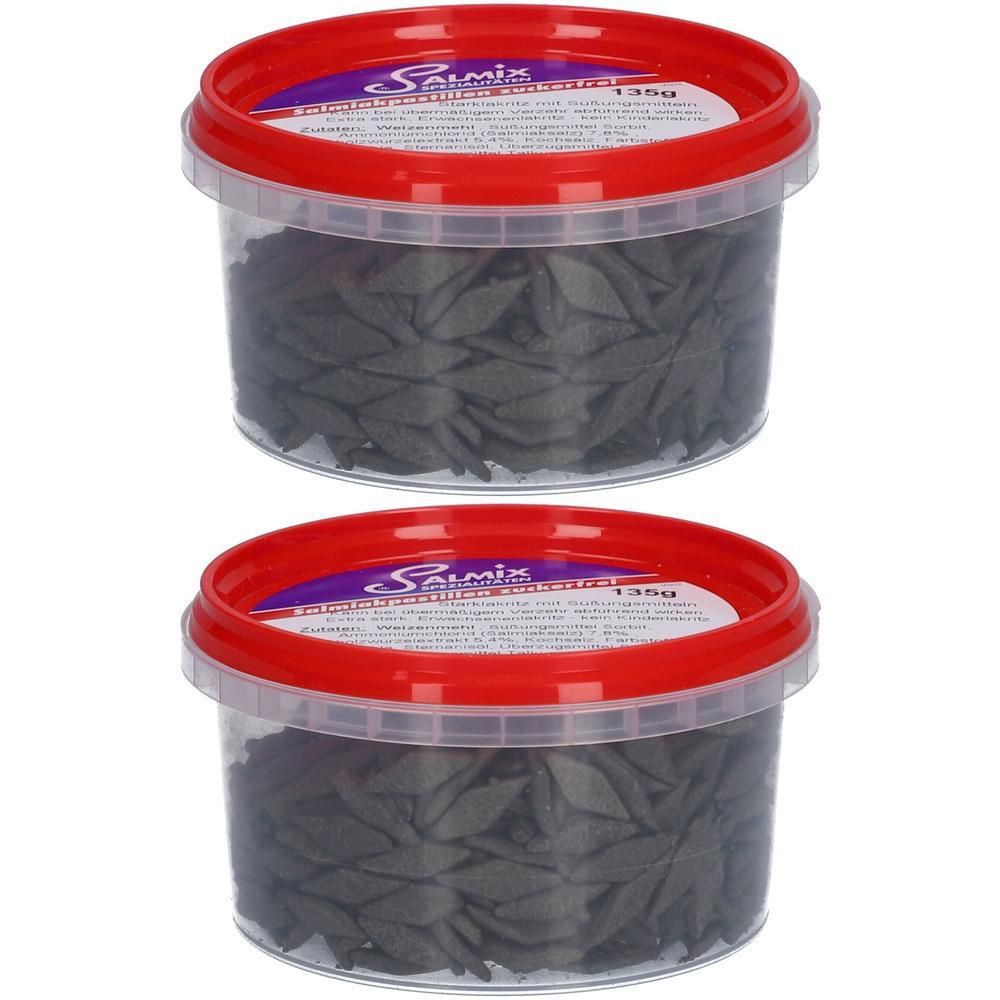 Salmix Salmiakpastillen zuckerfrei 2x 2x135 g Pastillen