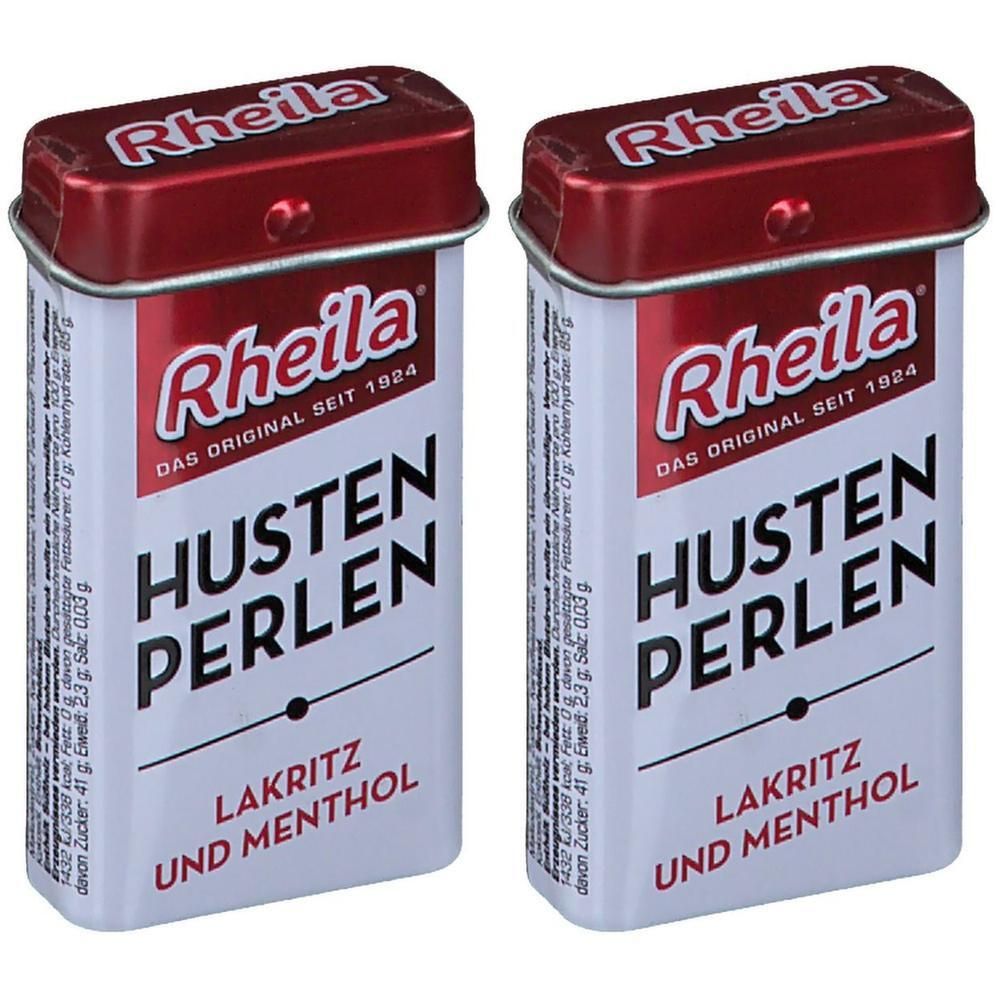 Rheila Hustenperlen Dosen 2x 2x20 g Bonbons