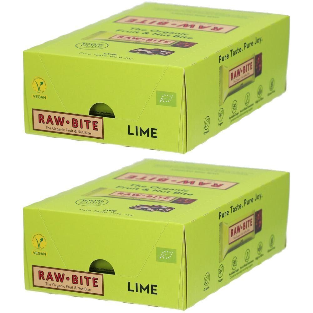 RAW Bite BIO Lime 12x50g 2x 2x12x50 g