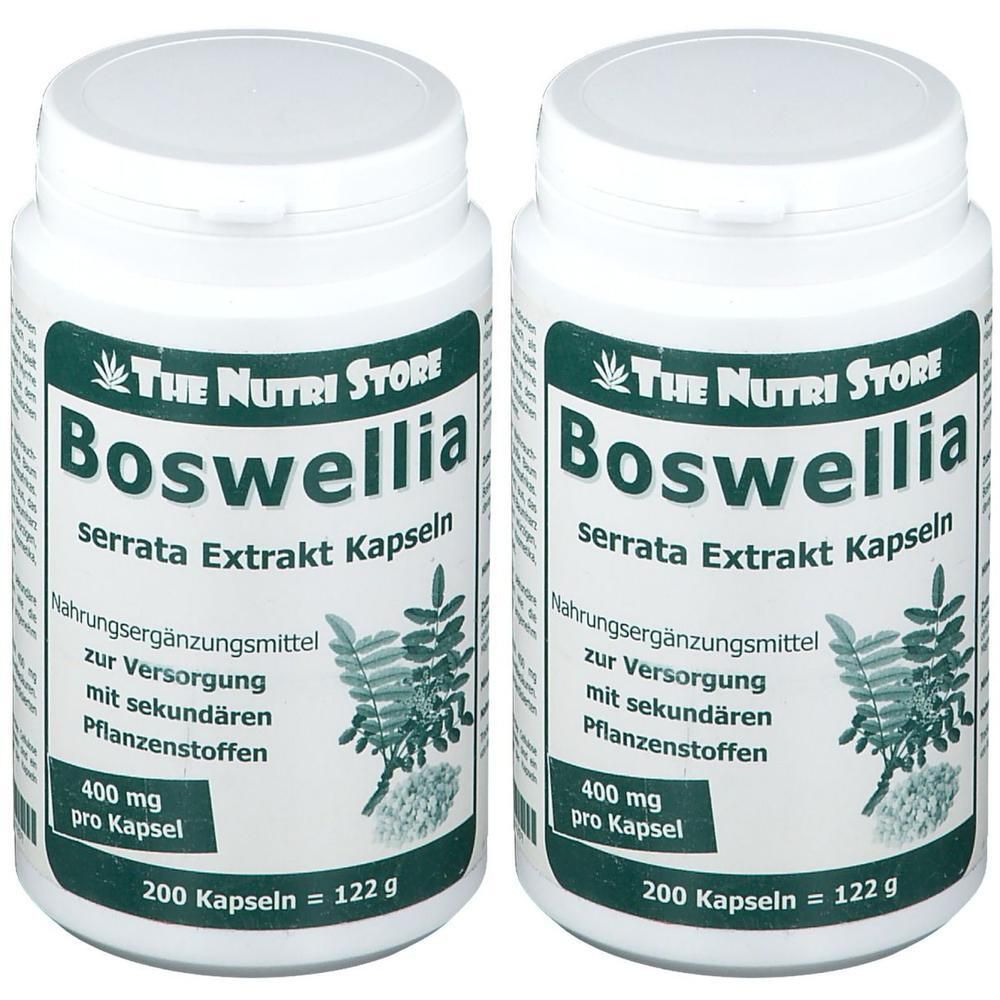 Boswellia 400 mg Extrakt vegetarische Kapseln 2x 2x200 St