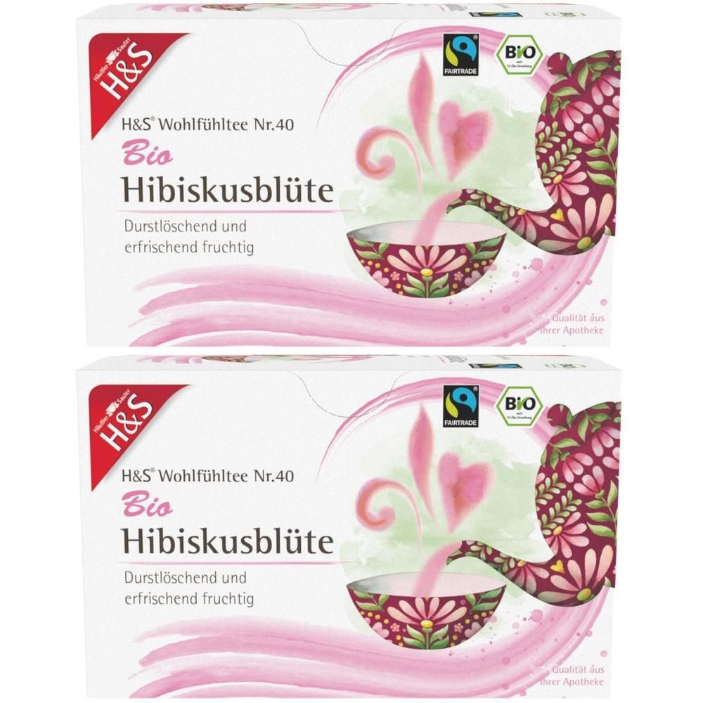 H&S Bio Hibiskusblüte Filterbeutel 2x 2x20x1,75 g