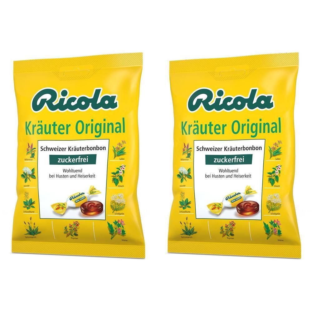Ricola o.Z.Beutel Kräuter Bonbons 2x 2x75 g