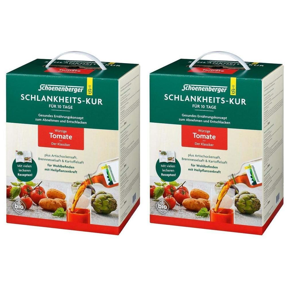 Schlankheitskur würzige Tomate Bio Schoenenberger 2x 2x1 St Saft