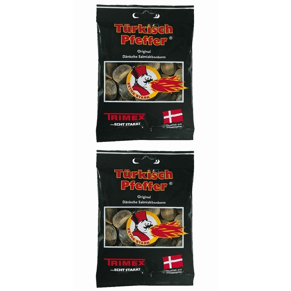Türkisch Pfeffer Original Lakritzbonbons 2x 2x100 g Bonbons