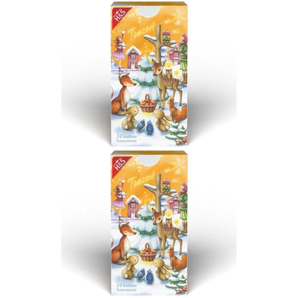 H&S Adventskalender Stern Filterbeutel 2x 2x24 St