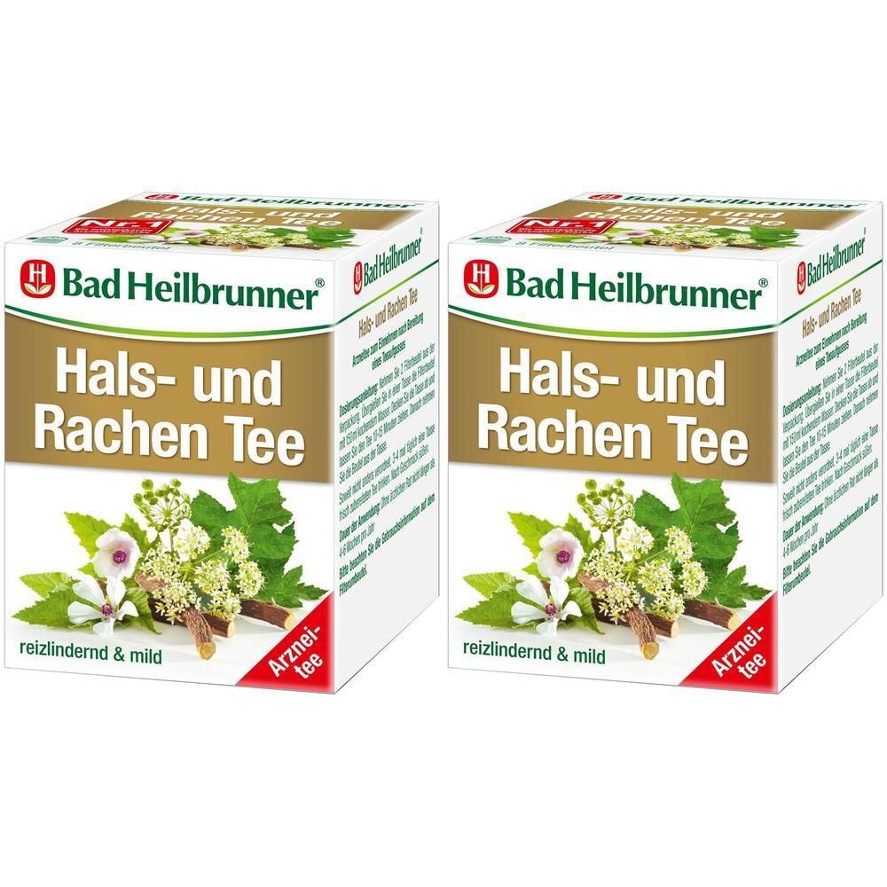 BAD Heilbrunner Hals- und Rachen Tee Filterbeutel 2x 2x8x1,75 g