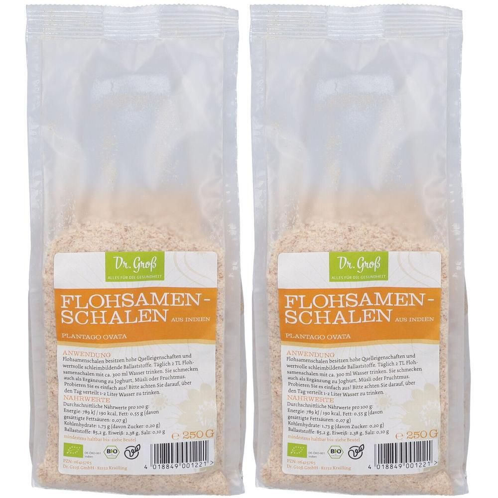 Flohsamenschalen indisch Bio 2x 2x250 g