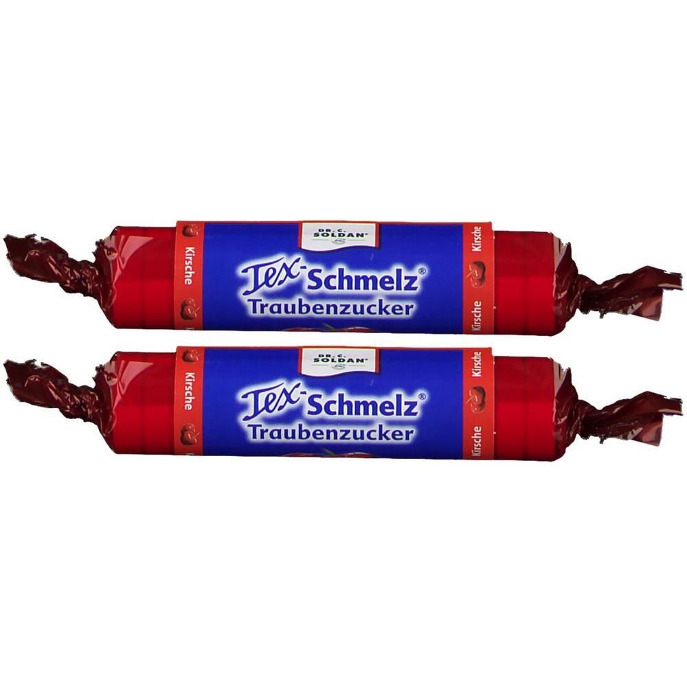 Soldan Tex Schmelz Traubenzucker Kirsche Rolle 2x 2x33 g Bonbons