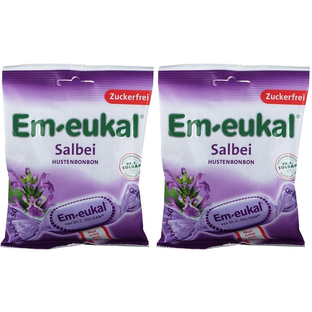 Em-Eukal Bonbons Salbei zuckerfrei 2x 2x75 g