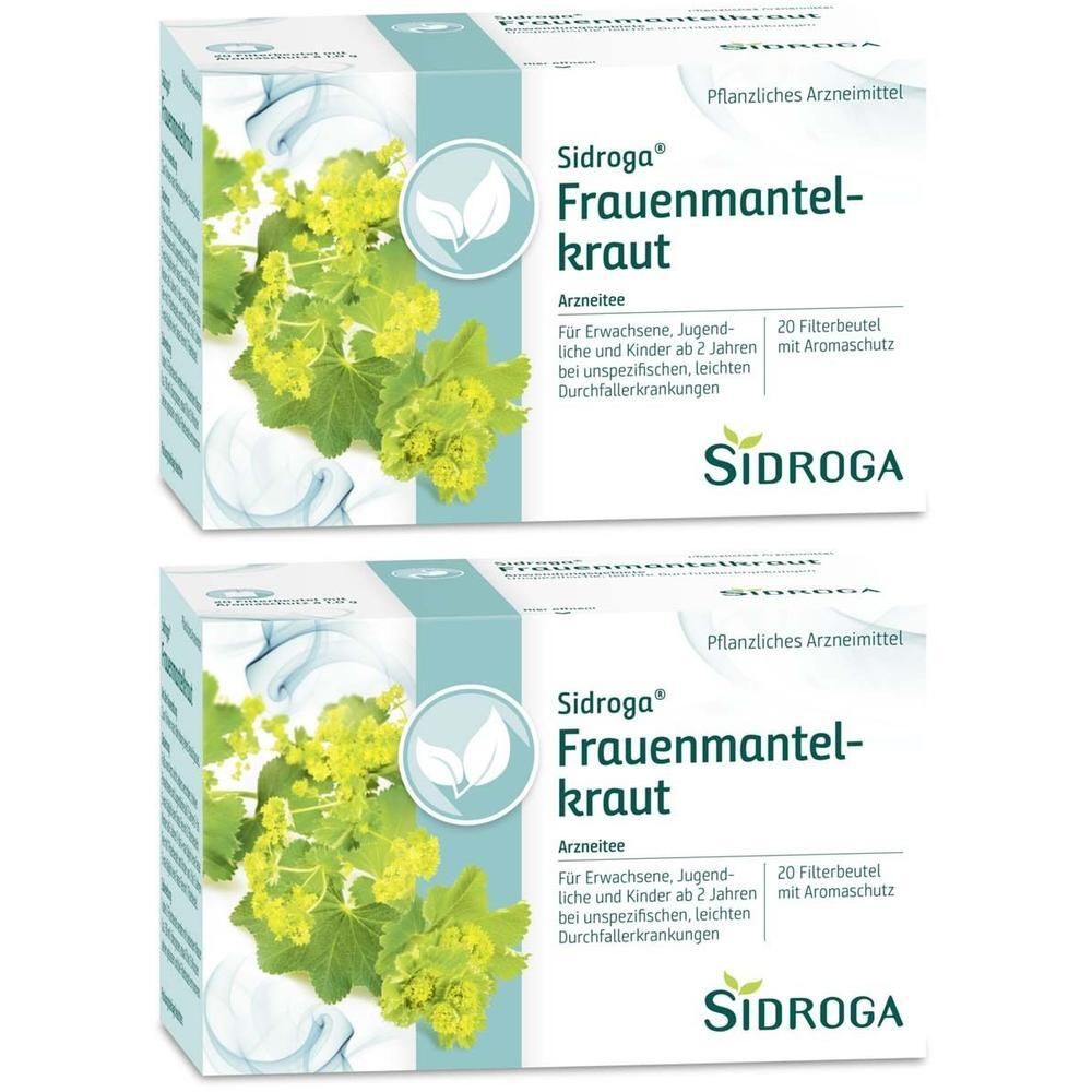Sidroga Frauenmantelkraut Tee Filterbeutel 2x 2x20x1 g