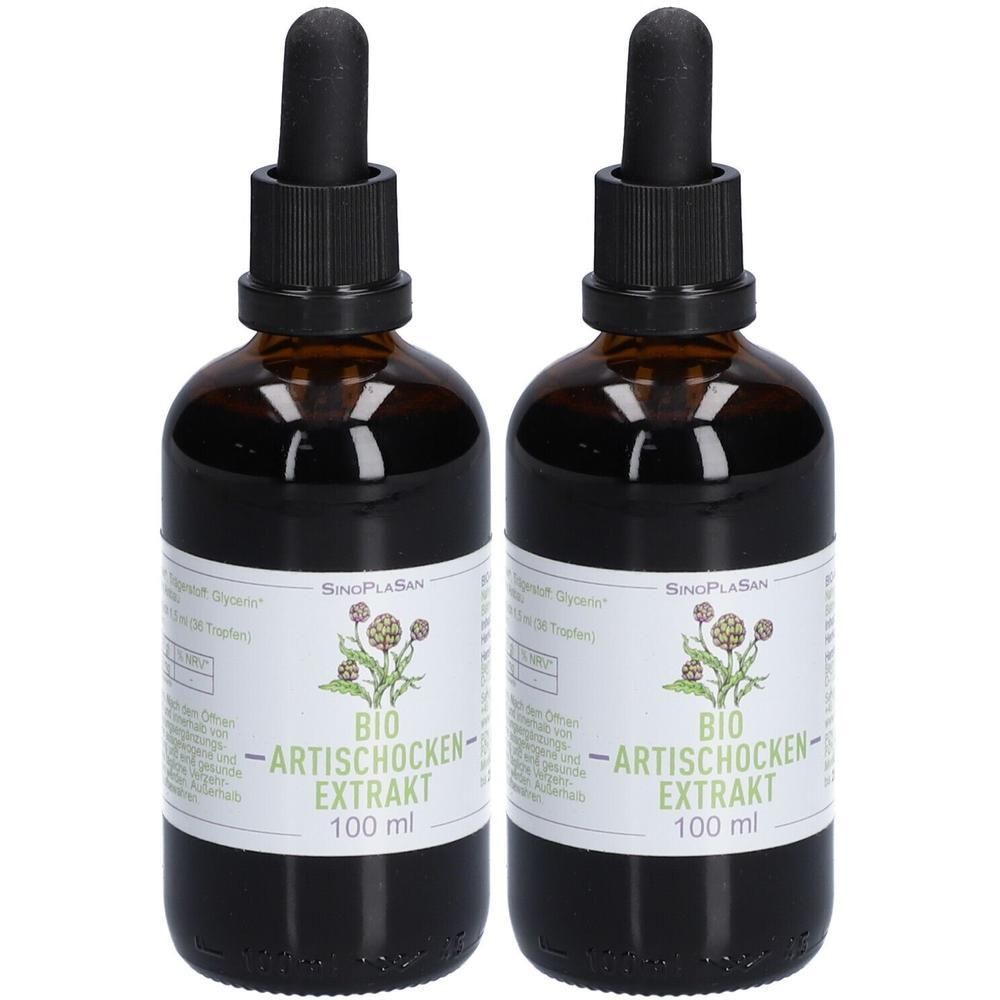 Artischocken Extrakt Bio Tropfen zum Einnehmen 2x 2x100 ml