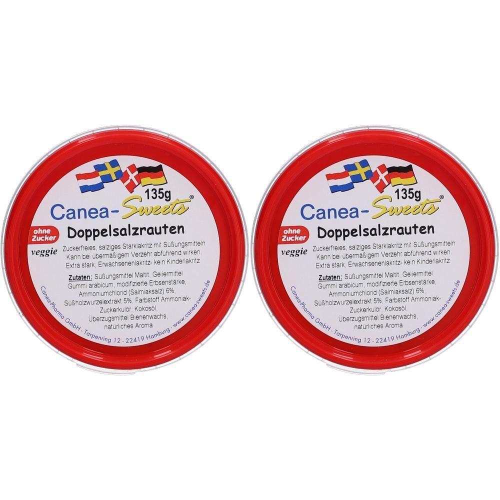 Doppelsalzrauten zuckerfrei 2x 2x135 g Bonbons