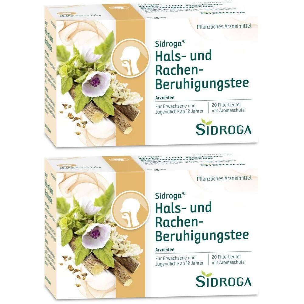 Sidroga Hals- und Rachen-Beruhigungstee Filterbtl. 2x 2x20x1,75 g Tee