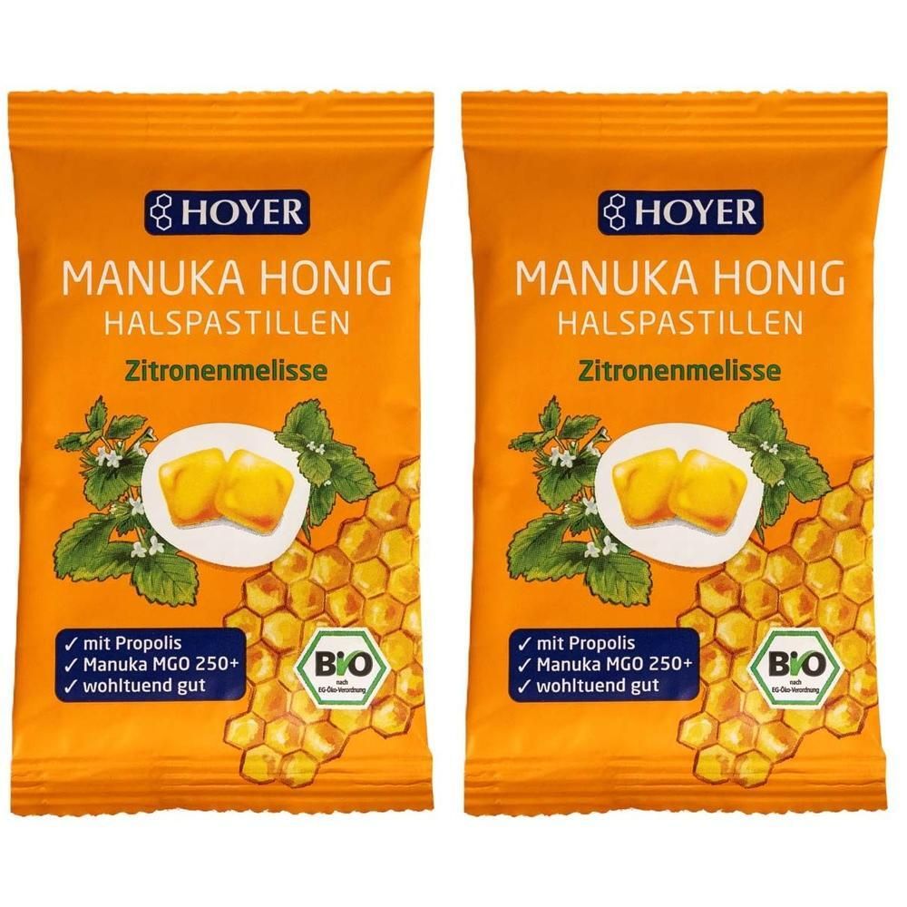 Hoyer Manuka HO ZM Mgo250+ Bio 2x 2x30 g Pastillen