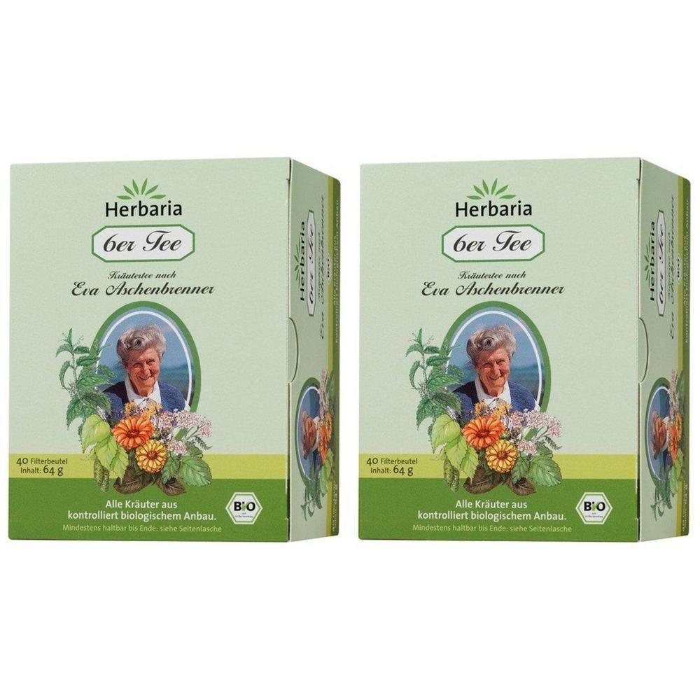 6ER TEE EVA Aschenbrenner Bio 2x 2x40 St Filterbeutel