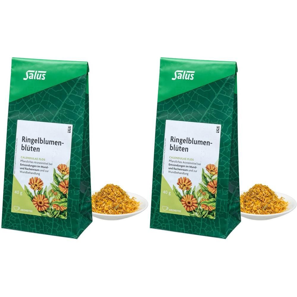Ringelblumenblüten Arzneitee Calen.flos Bio Salus 2x 2x40 g Tee